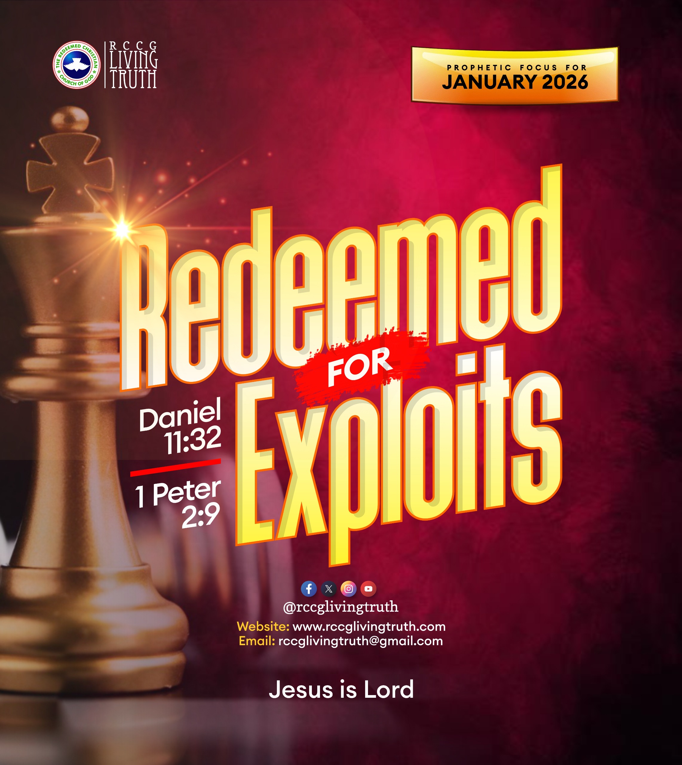Prophetic Theme January 2026: Redeemed For Exploits