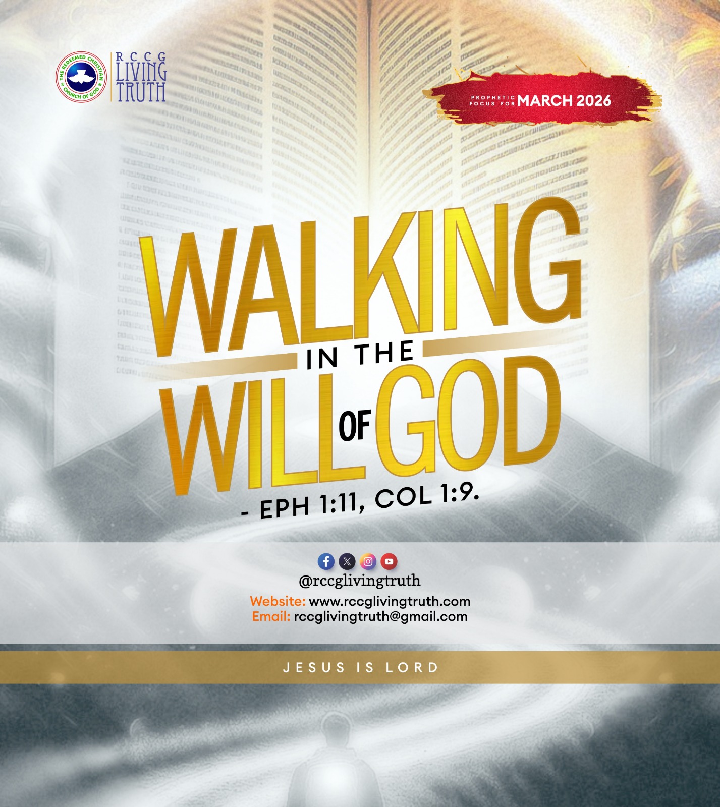 Prophetic Theme March 2026: Walking In The Will Of God
