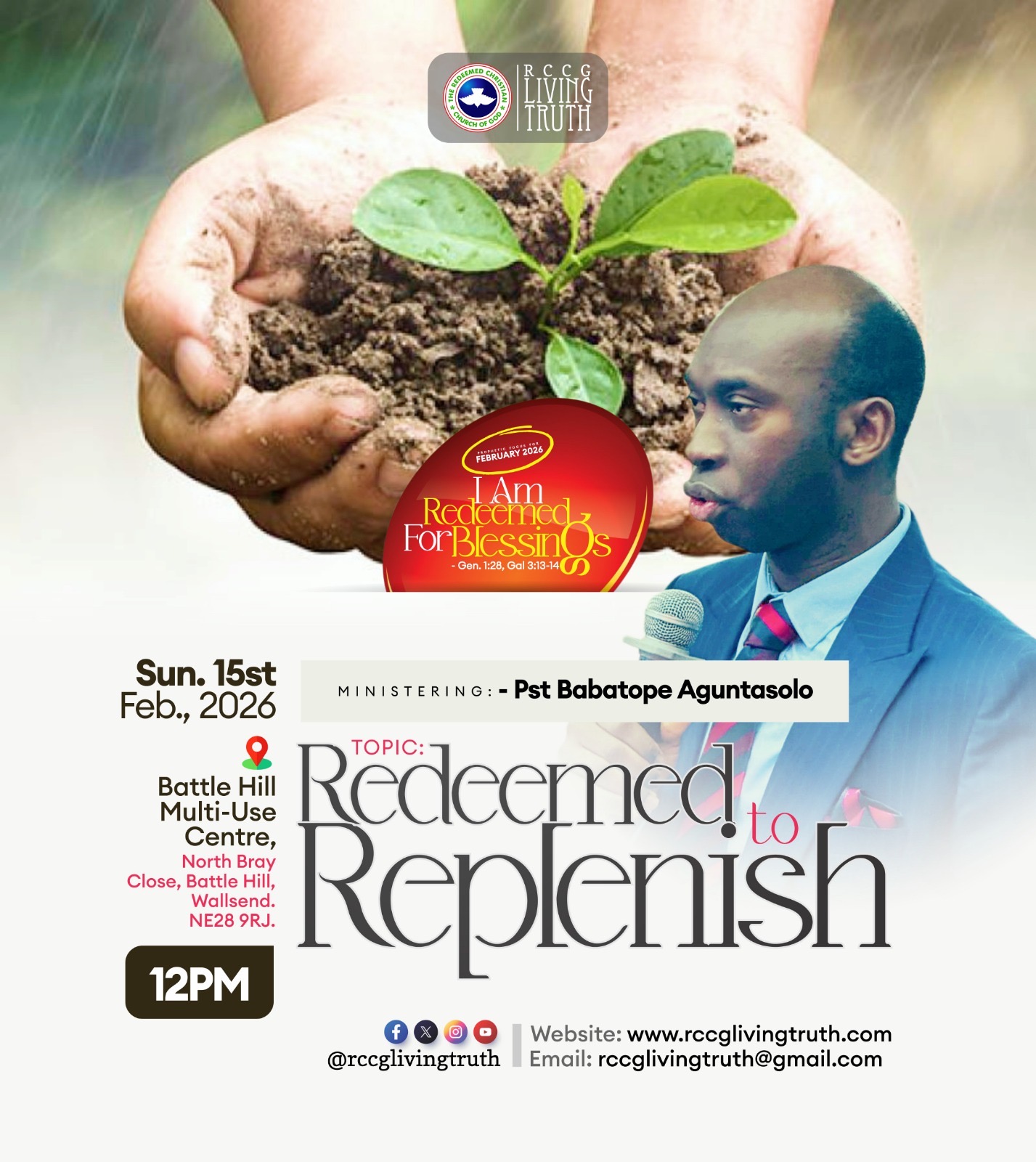 Redeemed To Replenish – Pastor Babatope Aguntasolo
