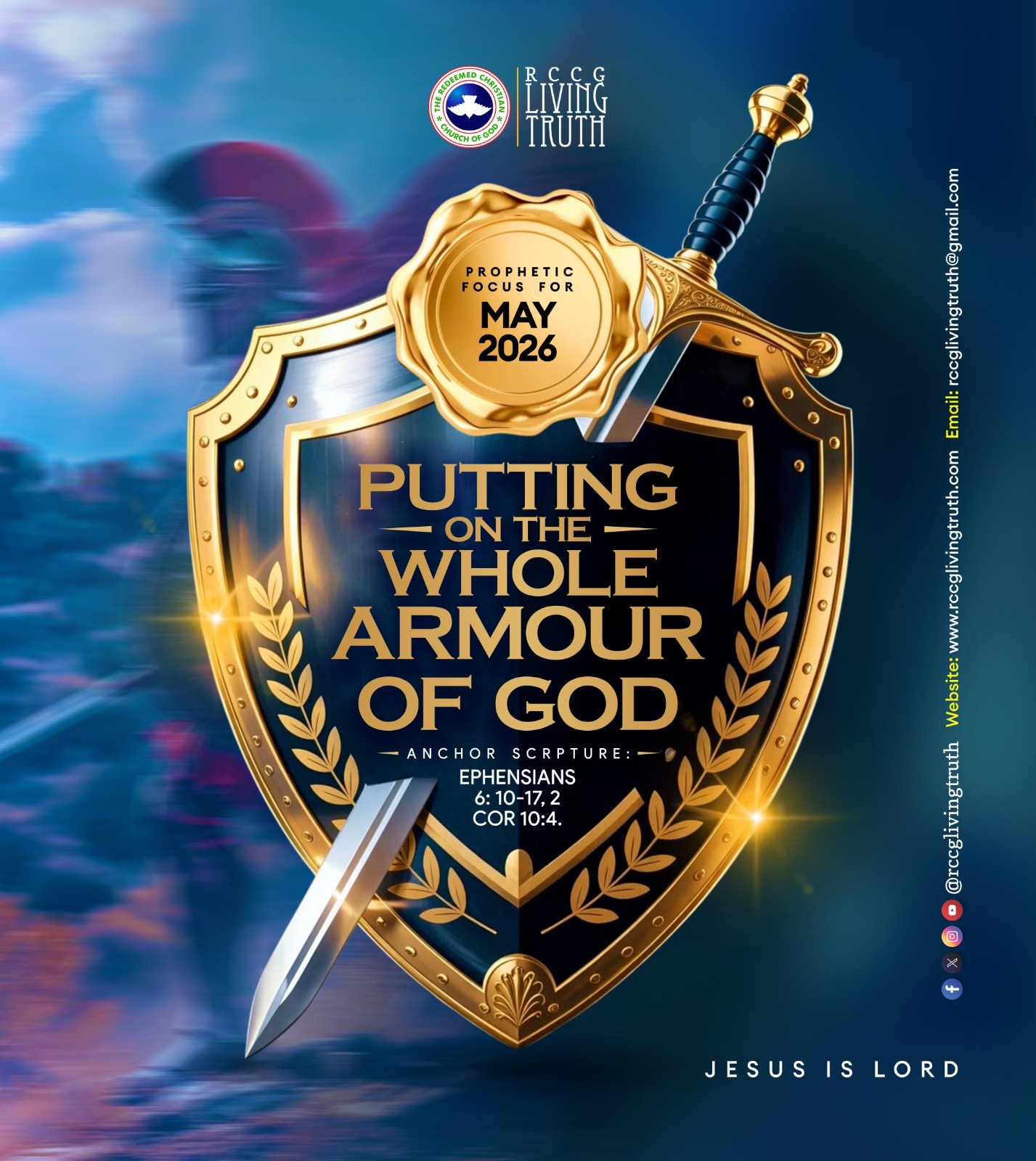 Prophetic Theme May 2026: Putting On The Whole Amour of God